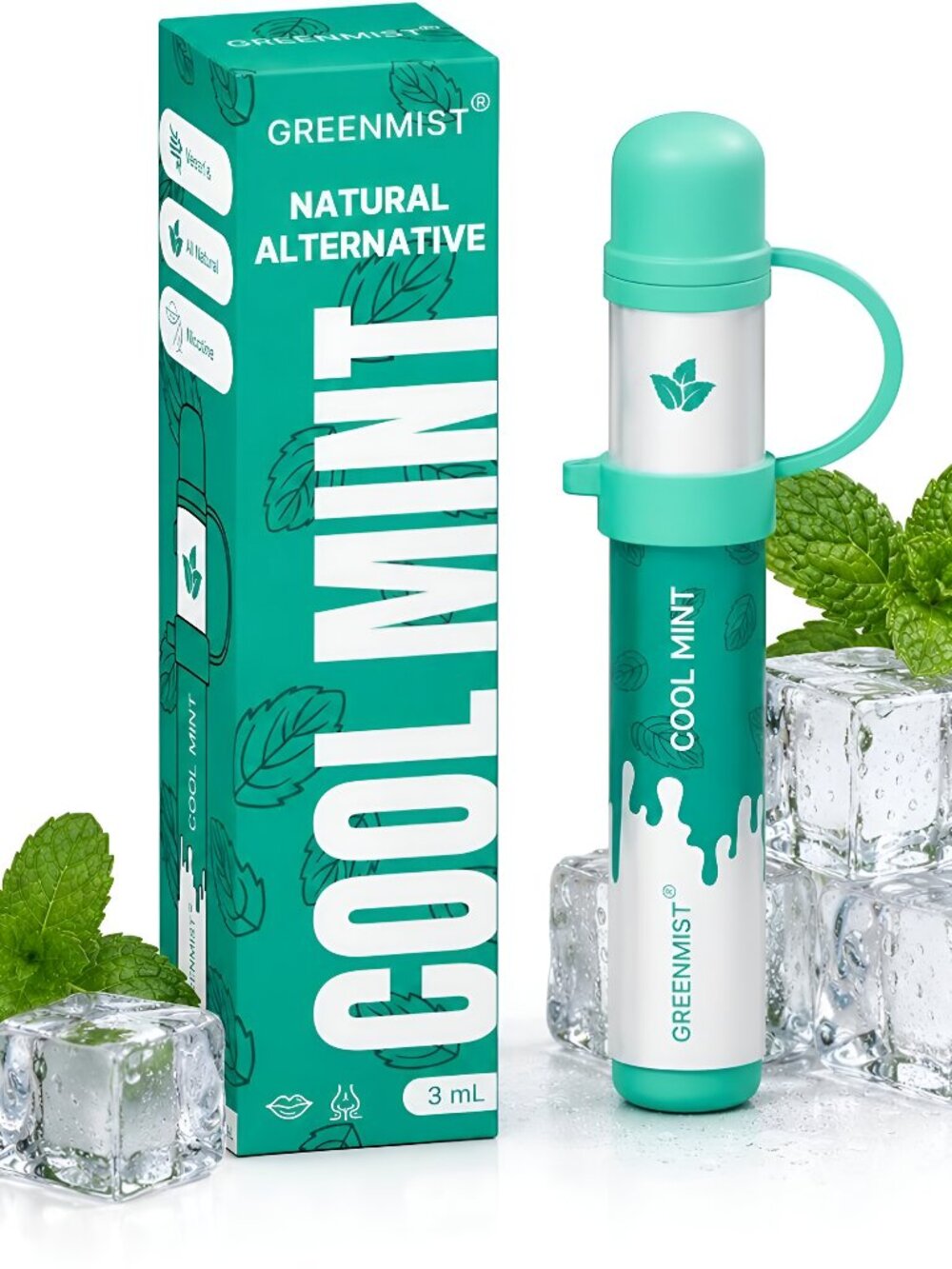 Nasal Inhaler Stick, Cool Mint Flavor, Long-Lasting Freshness - D